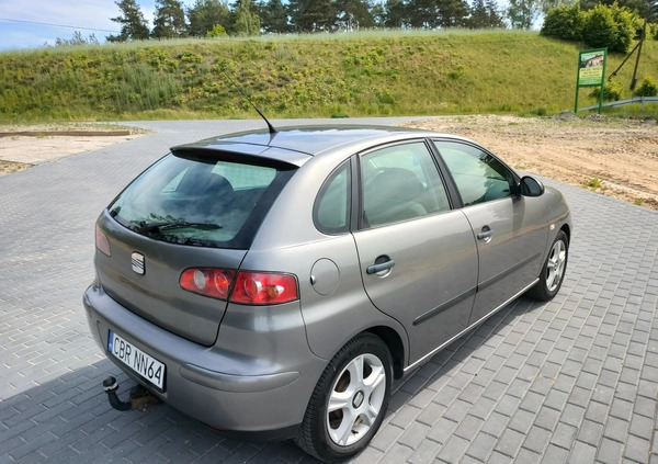 Seat Ibiza cena 7500 przebieg: 186700, rok produkcji 2004 z Brodnica małe 79